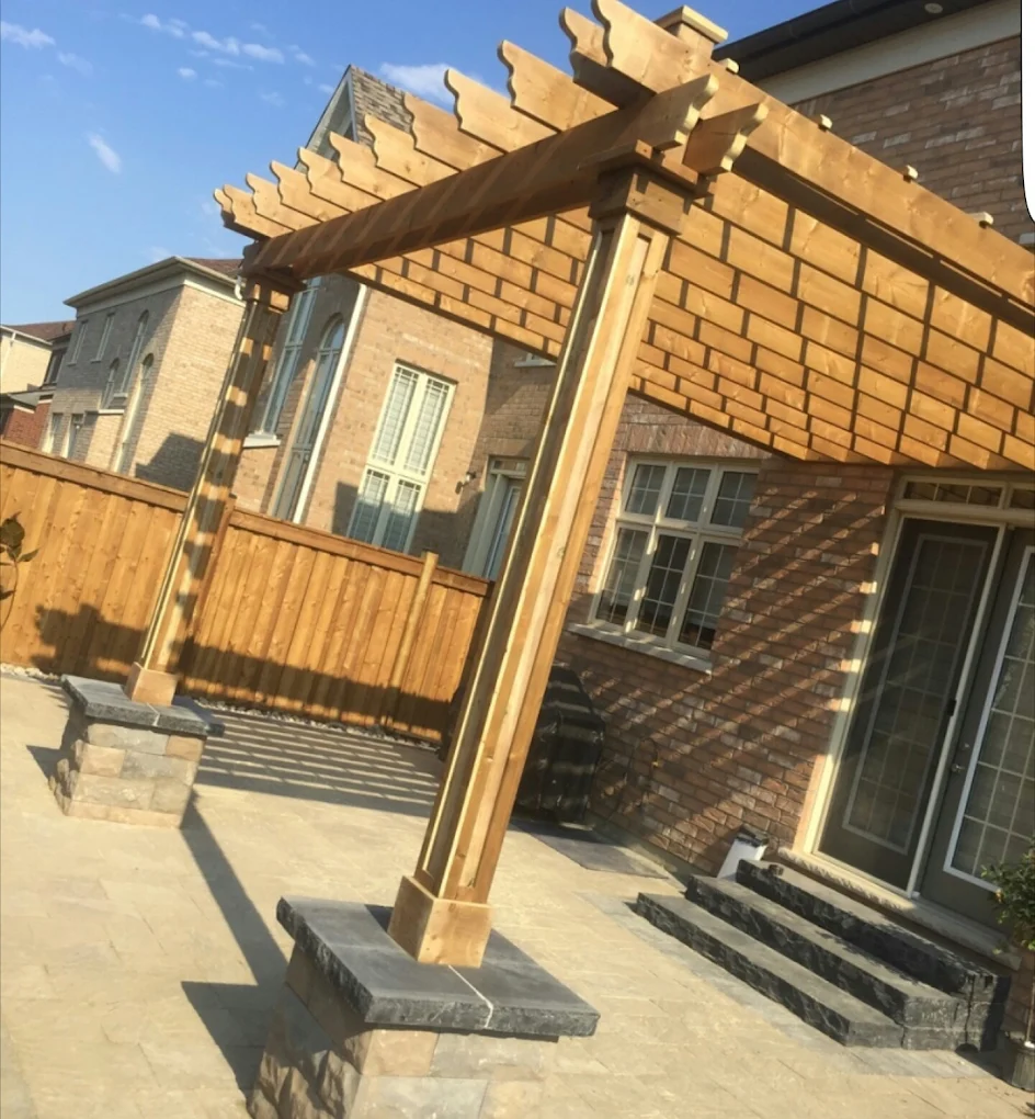 Cornerstone custom pergola